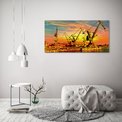 Bild auf glas Werft in Danzig