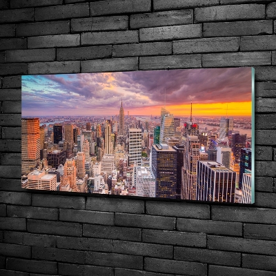 Foto glasbild New York