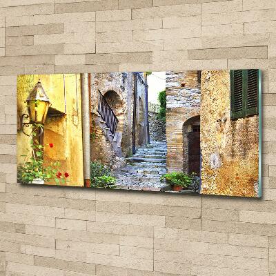 Glasbild Eine charmante Straße