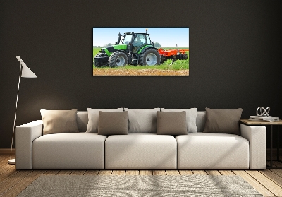 Bild auf glas Traktor auf dem Feld