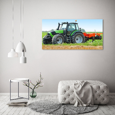 Bild auf glas Traktor auf dem Feld