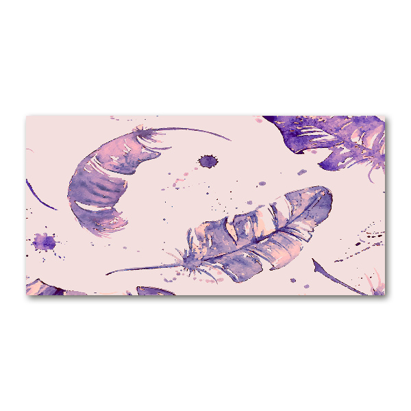 Bild auf glas Federn