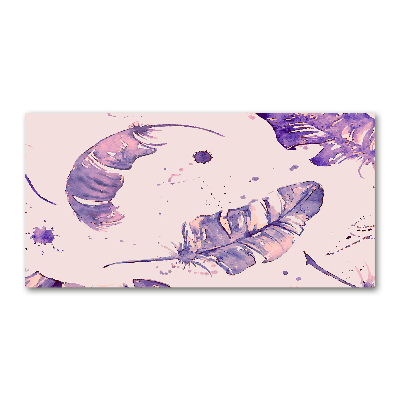 Bild auf glas Federn