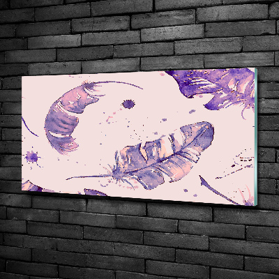 Bild auf glas Federn