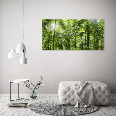 Glasbild Tropischer Wald