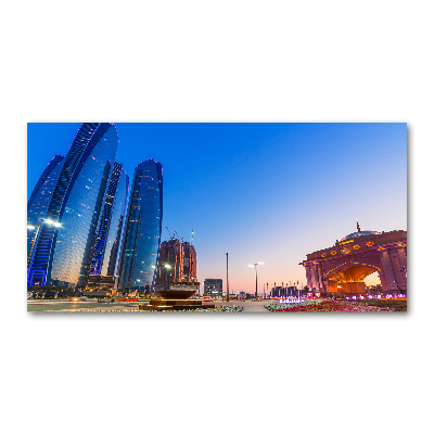 Glasbild Straßen von Abu Dhabi