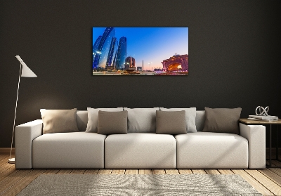 Glasbild Straßen von Abu Dhabi