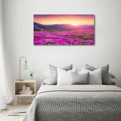 Glasbild Pink Hills