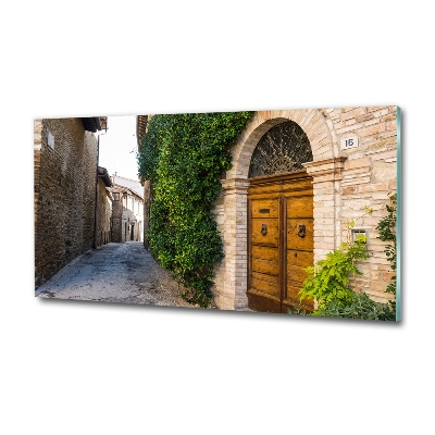 Glasbild Eine charmante Straße