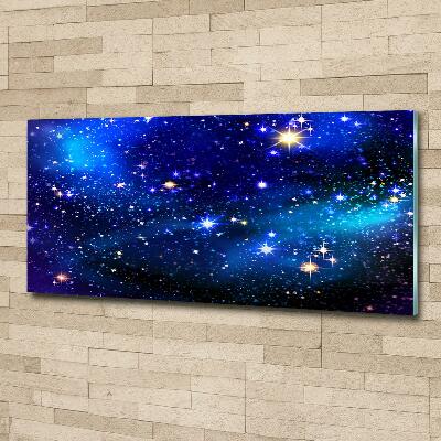 Foto glasbild Sternenhimmel