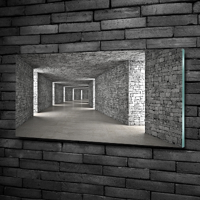 Glasbild Ziegeltunnel