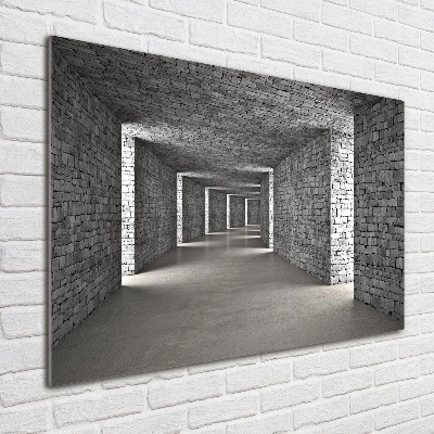 Glasbild Ziegeltunnel