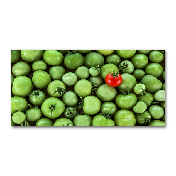 Glasbild Reife Tomate