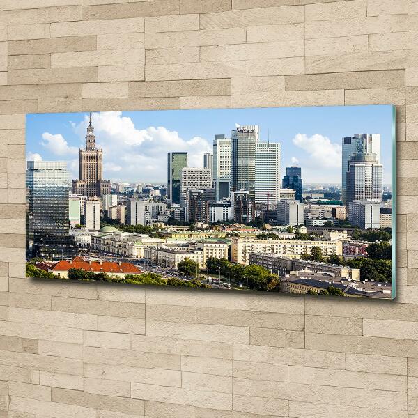 Glasbild Warschau, Polen