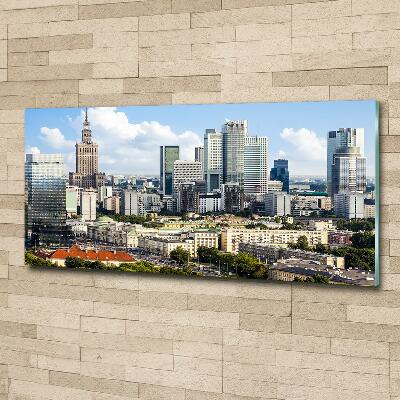 Glasbild Warschau, Polen