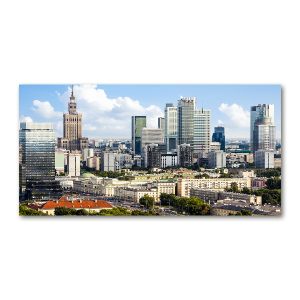 Glasbild Warschau, Polen