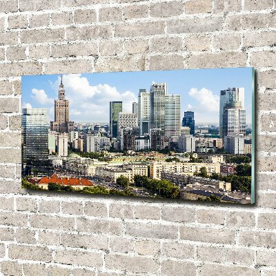 Glasbild Warschau, Polen