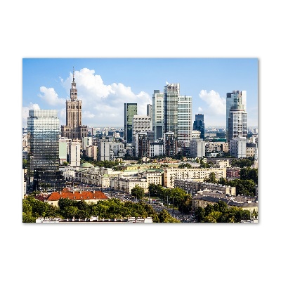 Glasbild Warschau, Polen