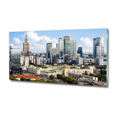 Glasbild Warschau, Polen