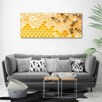 Glasbild Arbeitsbienen