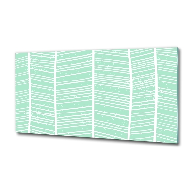 Glasbild Fischgrätmuster