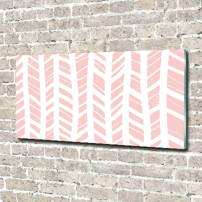 Foto glasbild Fischgrätmuster