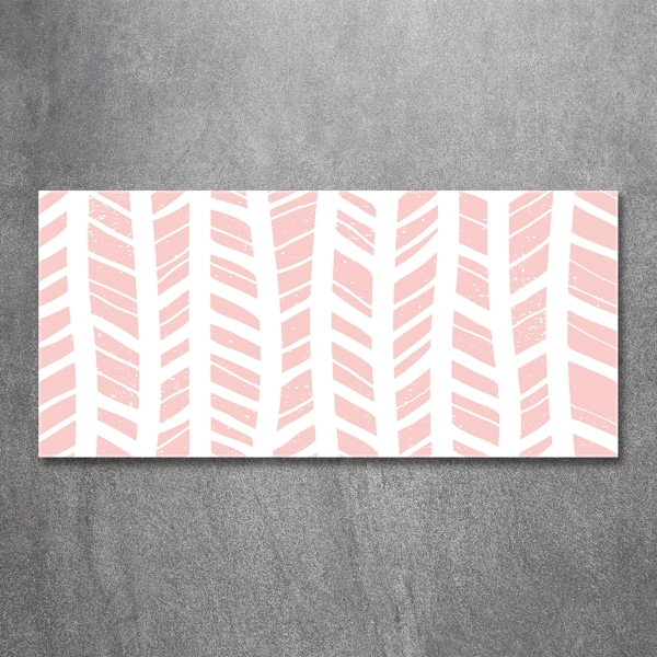 Foto glasbild Fischgrätmuster