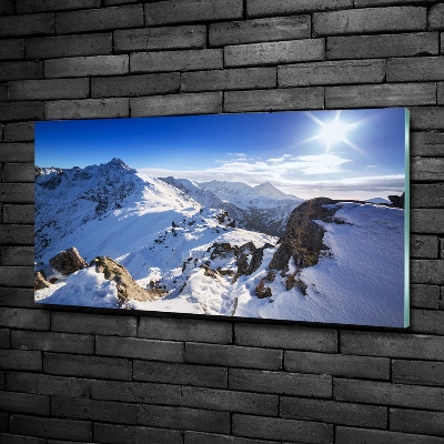 Glasbild Tatra-Gipfel