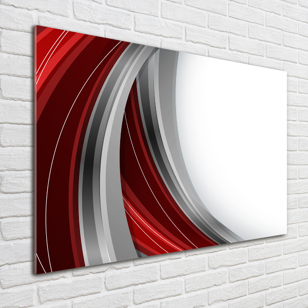 Foto glasbild Wellen im Hintergrund