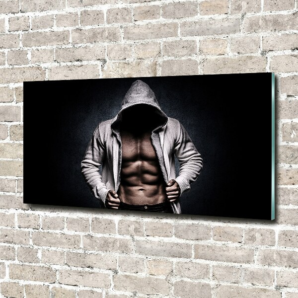 Glasbild Muskelaufbau