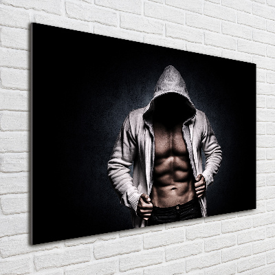 Glasbild Muskelaufbau