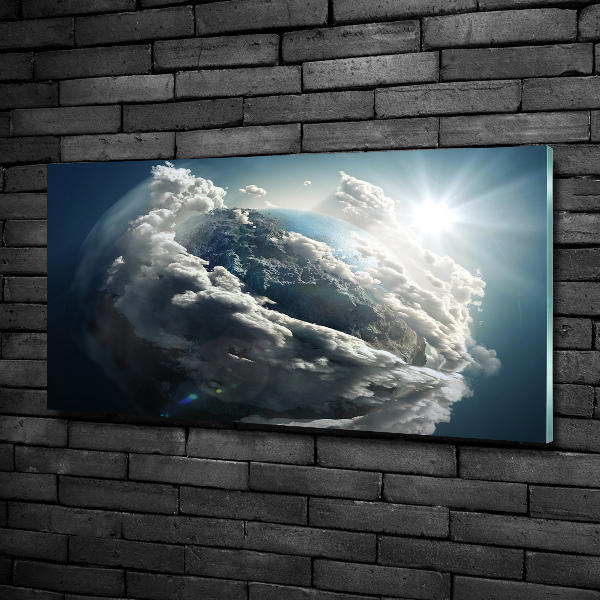 Glasbild Planet Erde