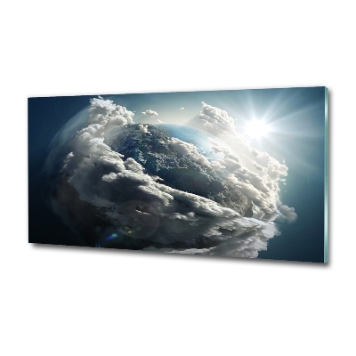 Glasbild Planet Erde