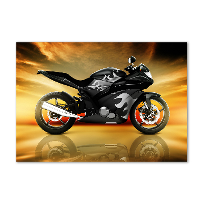Bild auf glas Motorrad