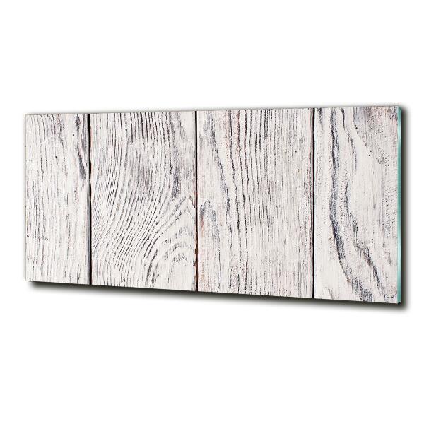 Glasbild Holzwand