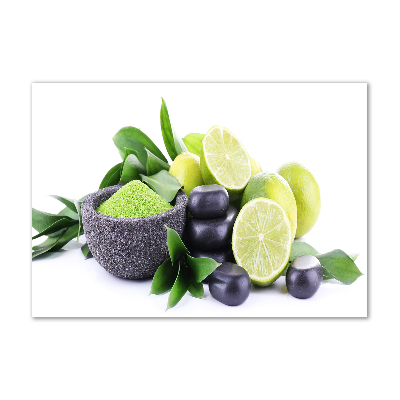 Glasbild Kalke und Steine