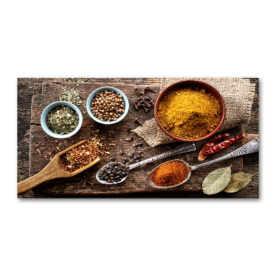 Foto glasbild Gewürzmischung
