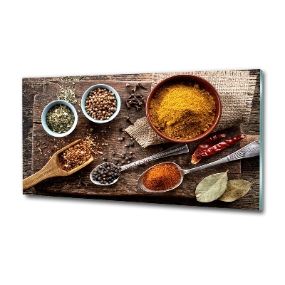 Foto glasbild Gewürzmischung