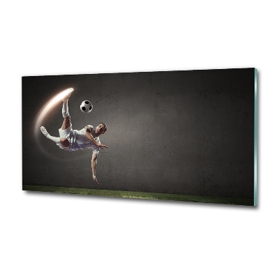 Foto glasbild Fußballer