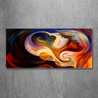 Foto glasbild Abstraktion