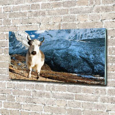 Foto glasbild Wie Berge