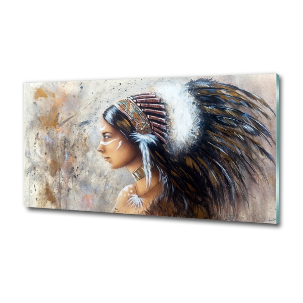 Foto glasbild Indische Frau