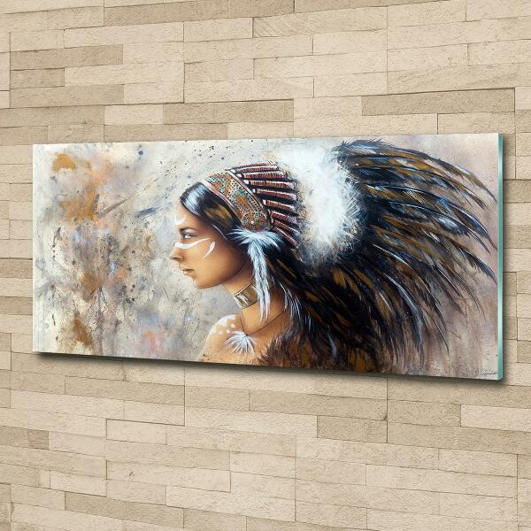 Foto glasbild Indische Frau