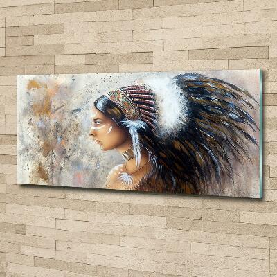 Foto glasbild Indische Frau