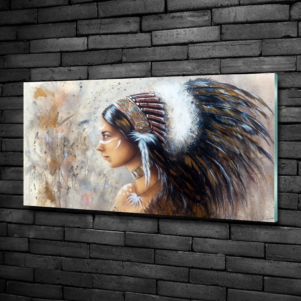 Foto glasbild Indische Frau