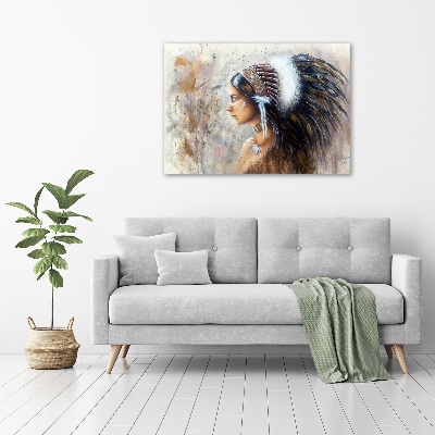 Foto glasbild Indische Frau