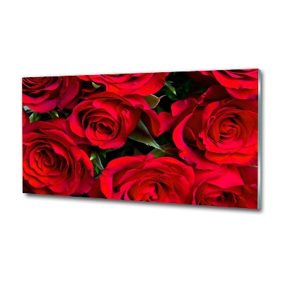 Bild auf glas Rote Rosen