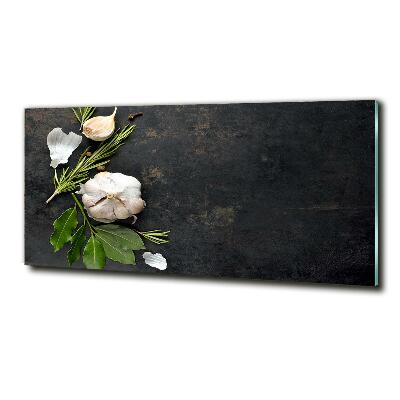 Foto glasbild Knoblauch