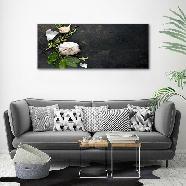 Foto glasbild Knoblauch