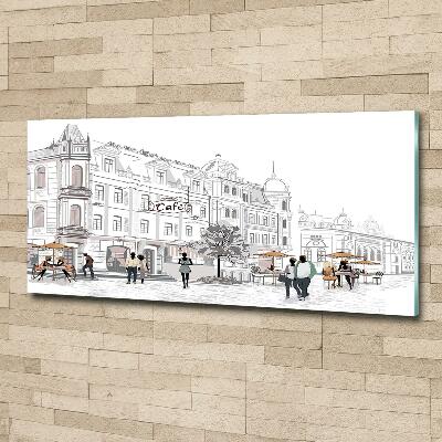 Foto glasbild Altstadt